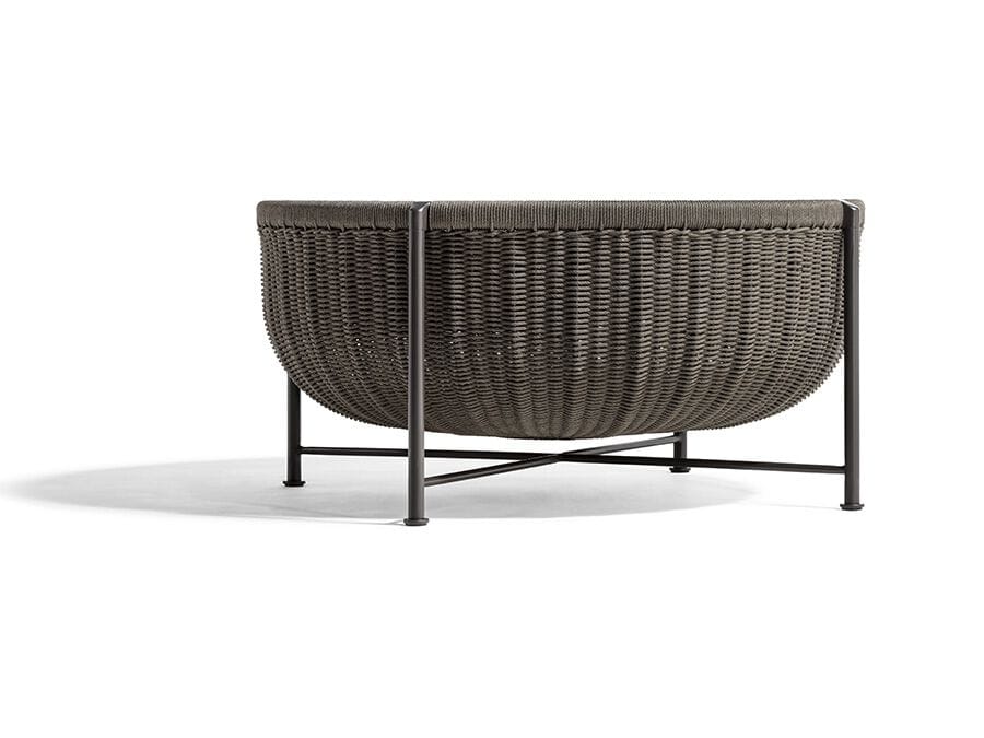 Кожаный садовый журнальный столик с отсеком для хранения Poltrona Frau коллекция-мебель и аксессуары ARCH-00050824 - Вид №1