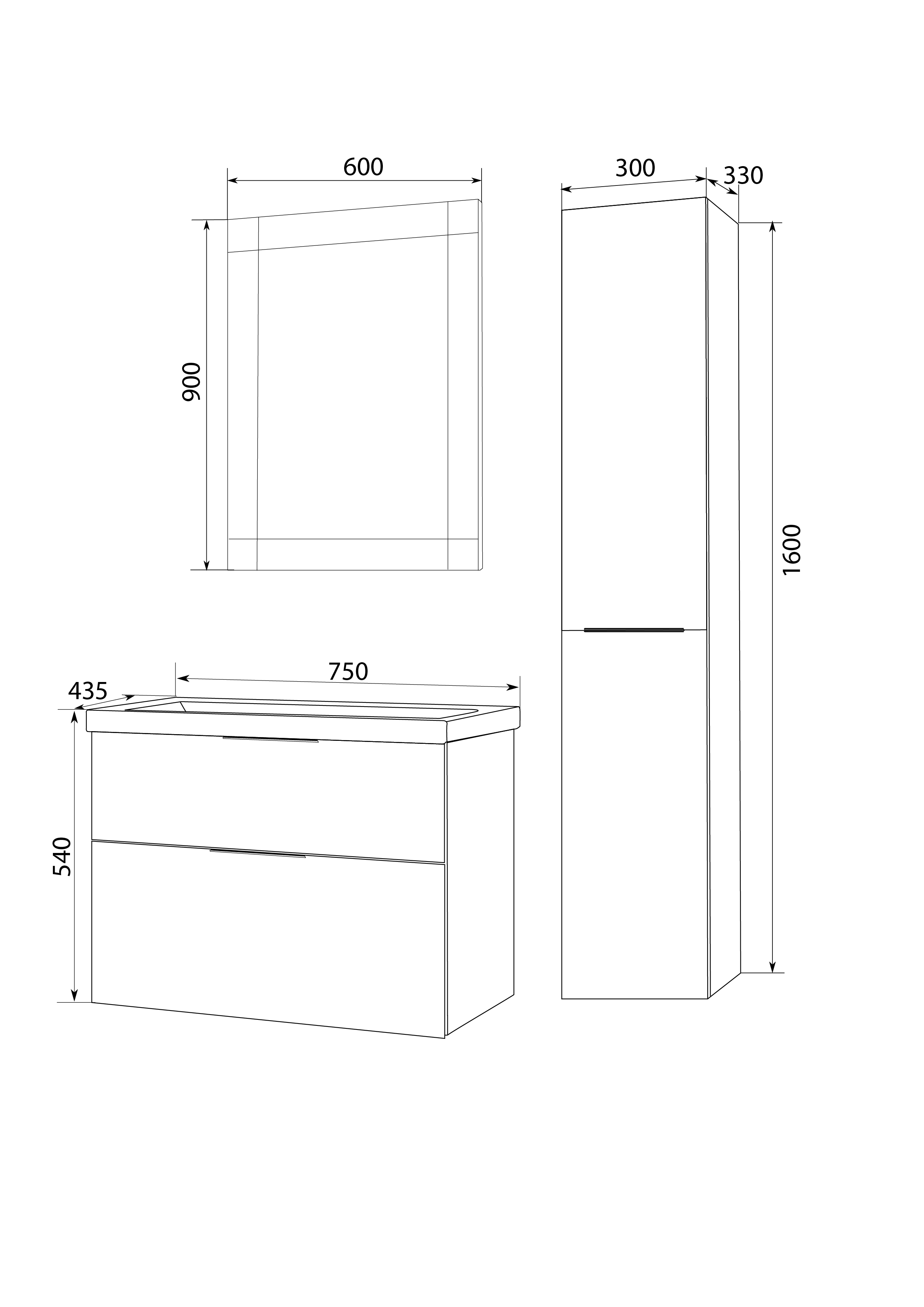 У72783 Тумба с раковиной Idalgo 75П 2в.я. Onyx 1 Marka Idalgo  - Вид №1