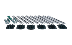 67685534 BIS Yeti® 130 Cable Tray Set (BUP1000) for installation of cable runs on roofs walraven