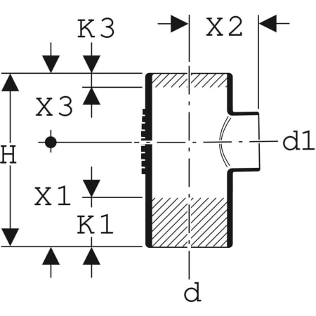 GEBERIT 315.148.14.1 Тройник Geberit Silent-db20 88,5°  - Вид №2