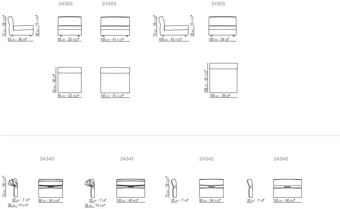 Flexform Модульный тканевый диван с шезлонгом Newbridge sun-id-1486911 - Вид №3