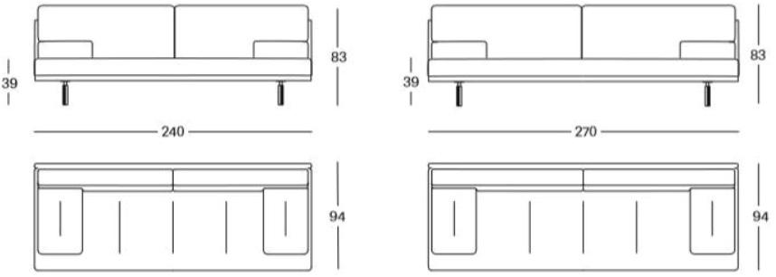 Zanotta Диван из ткани Milano sun-id-1511292 - Вид №3
