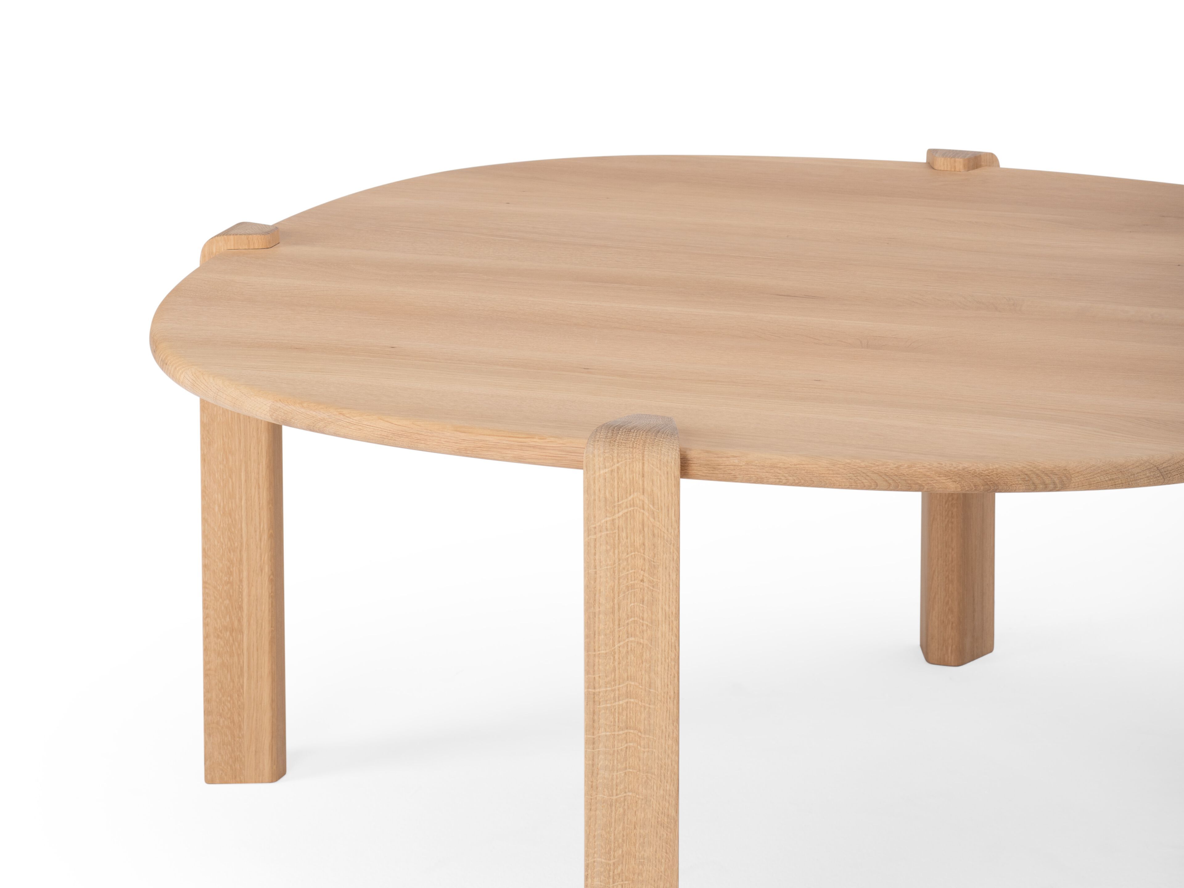 Круглый журнальный столик из дуба Gazzda KULIN ARCH-00066041 - Вид №2