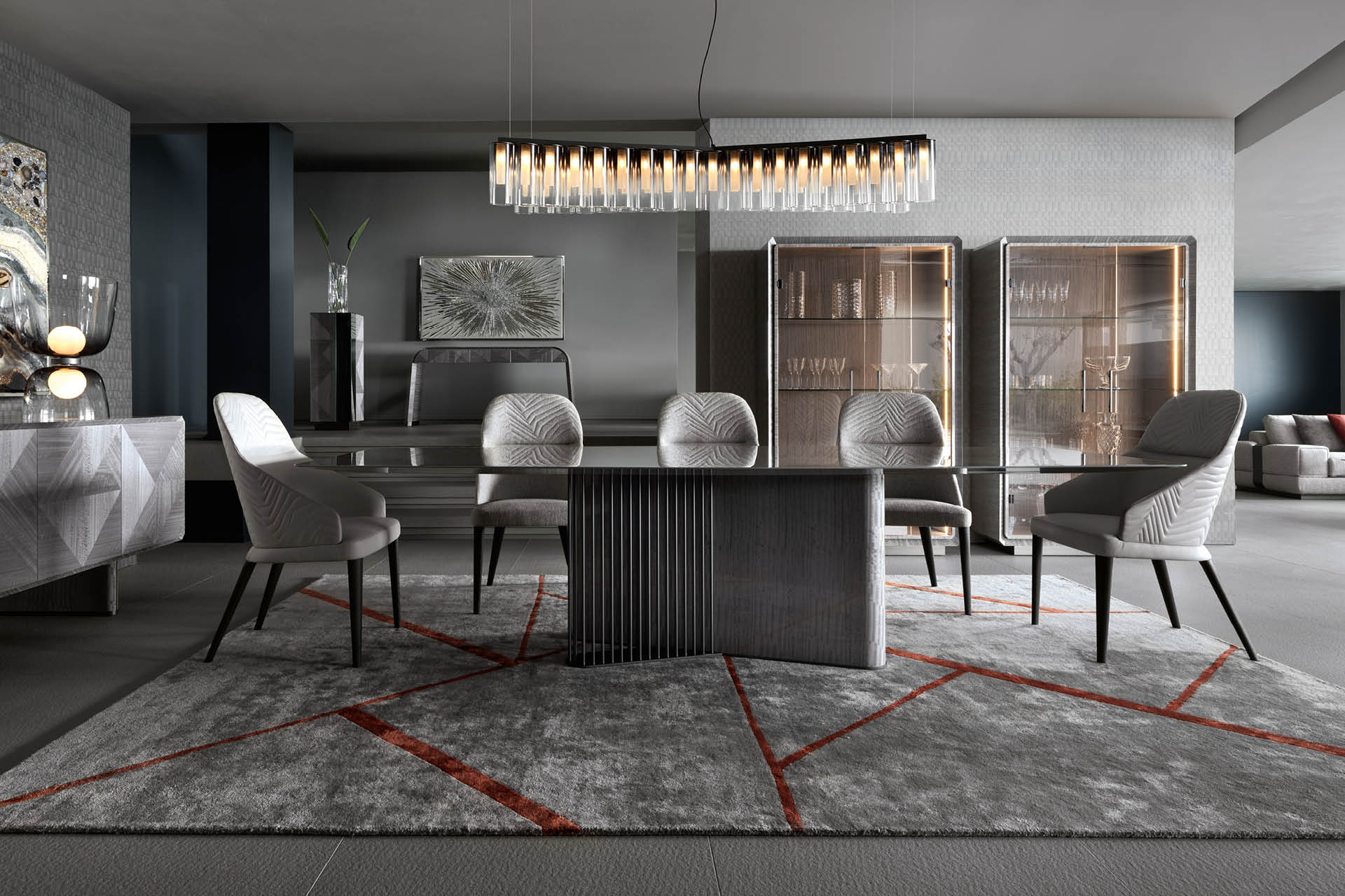 4882 Moonlight прямоугольный стол в форме лодки - giorgio collection - Вид №4