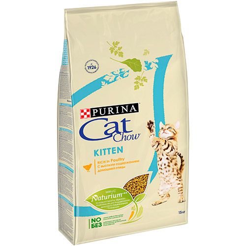ПР0034186 Корм для котят домашняя птица, сух. 15 кг Cat Chow 