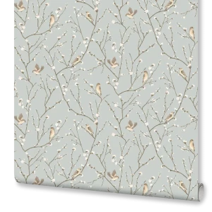 Обои флизелиновые Euro Decor Julie зелёные 1.06 м 7007-04