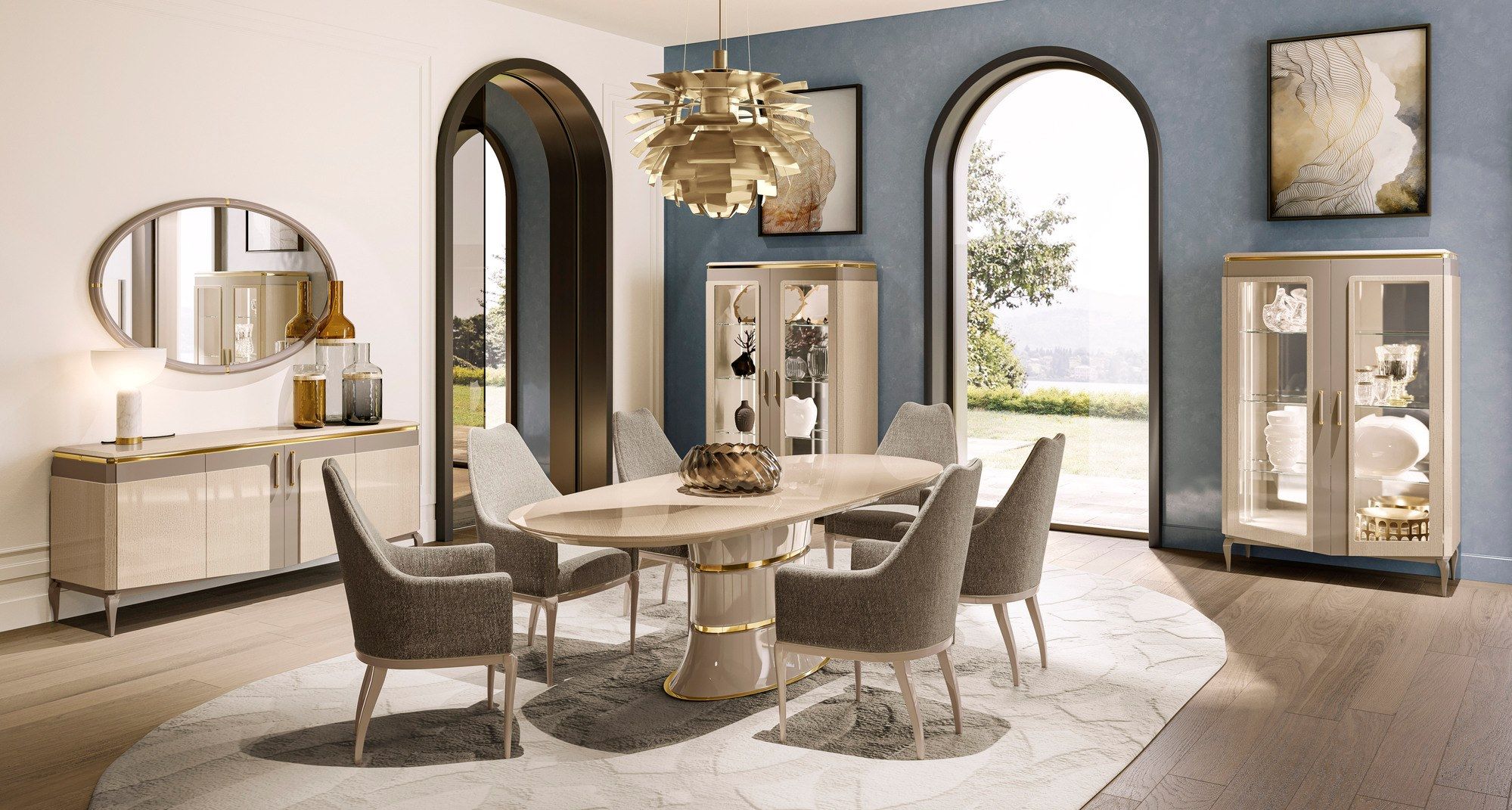 Овальное зеркало в рамке A.R. Arredamenti Victor ARCH-00098658 - Вид №7