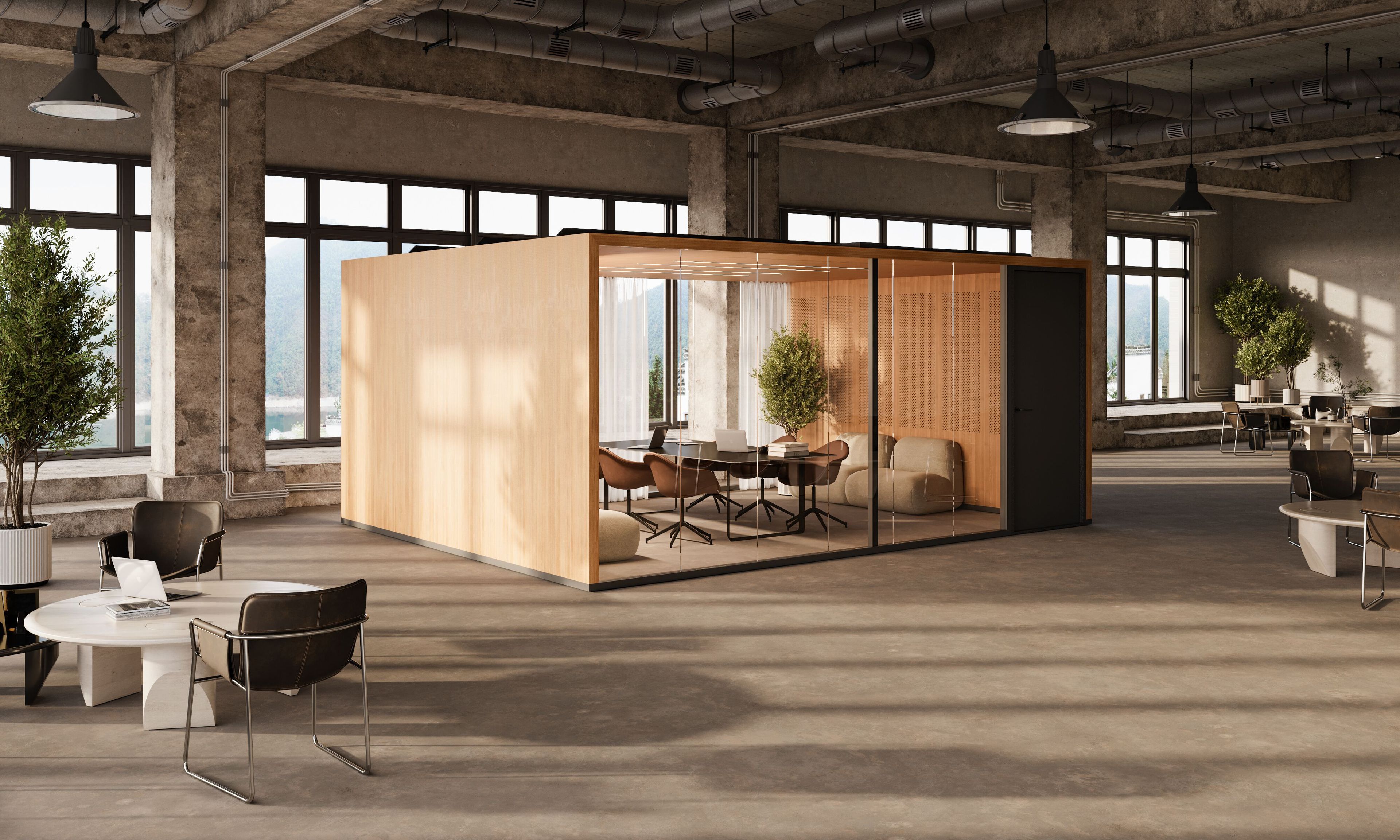 Мультимедийная многосторонняя акустическая офисная кабина Taiga Concept Lohko Flex ARCH-00001435 - Вид №3