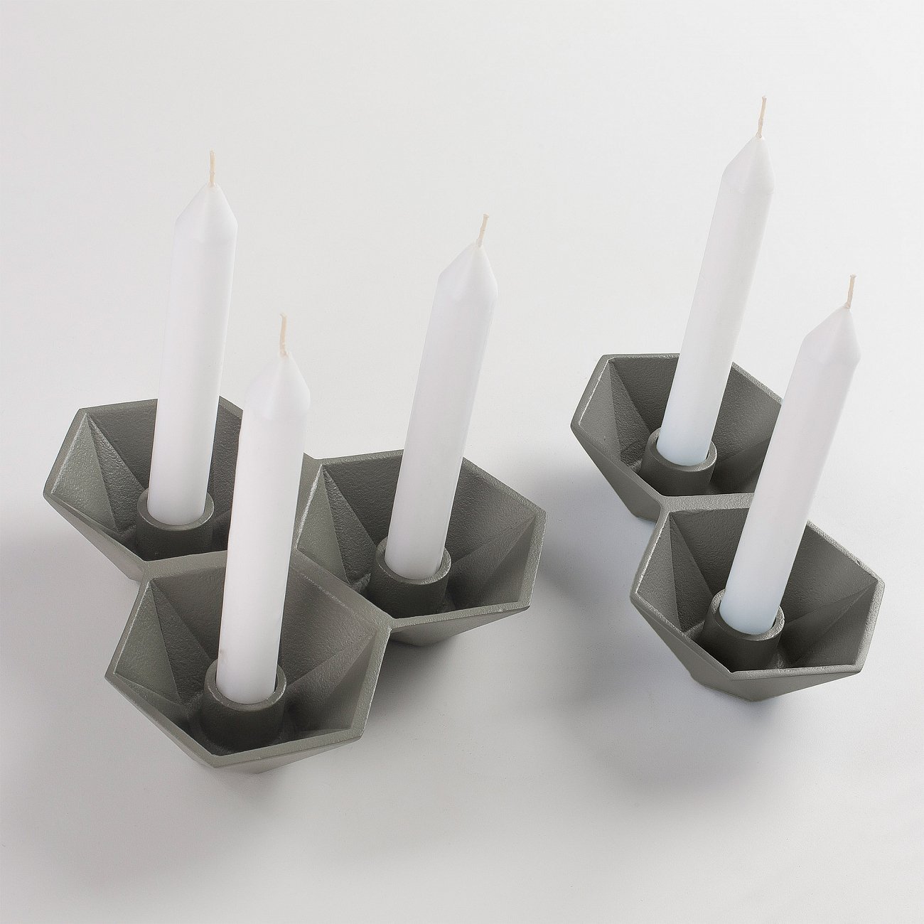 Подсвечники металлические 2 шт зеленые Tolks от La Forma LA FORMA  342939 Зеленый  - Вид №1