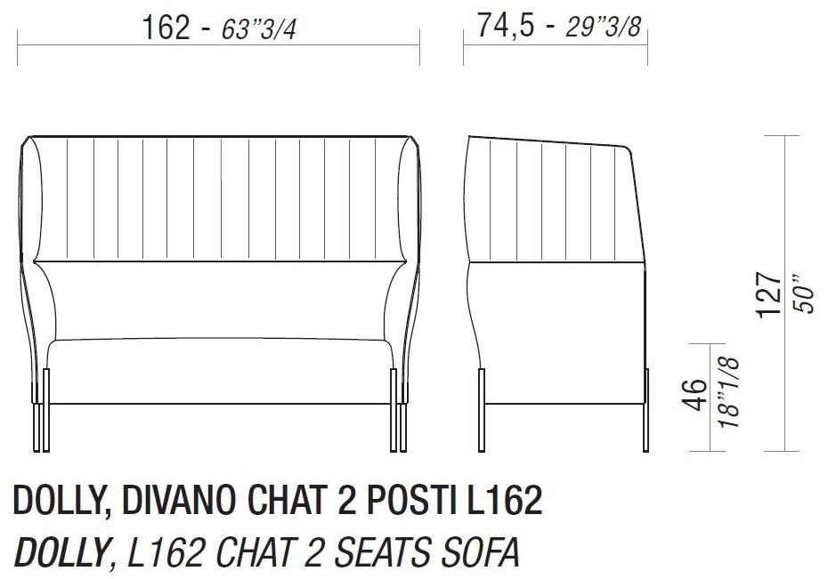 ESTEL GROUP Мягкий кожаный диван с высокой спинкой Dolly sun-id-1360779 - Вид №19