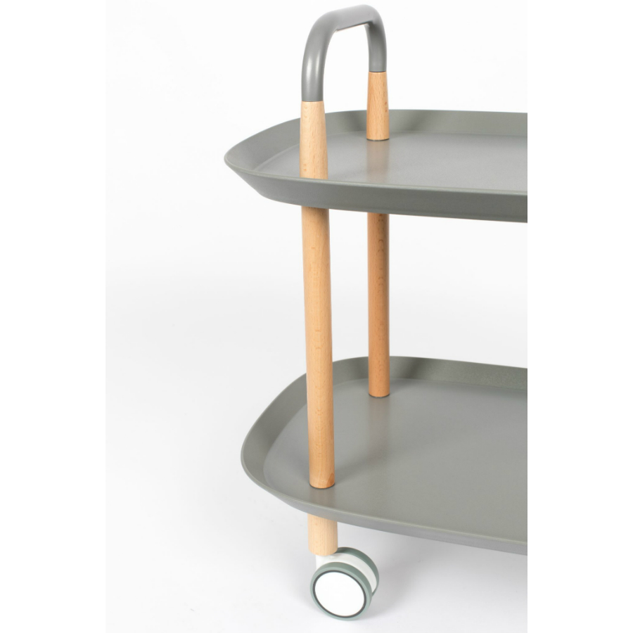 Стол сервировочный на колесиках Trolley, серая White Label Living 7900015 - Вид №5