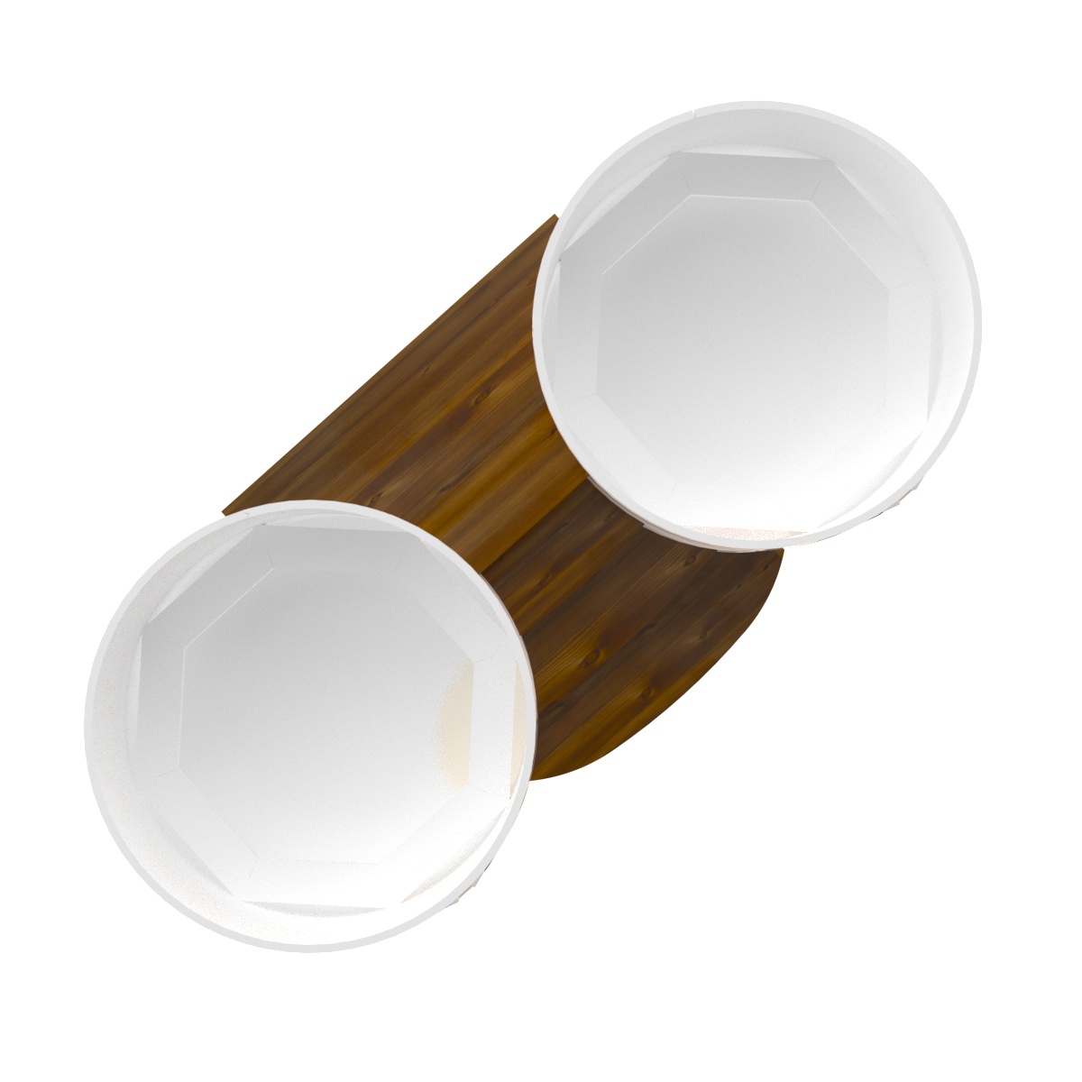 2347 Подиум на 2 купели D 1.8 Рустик морёный Alyarus  - Вид №2