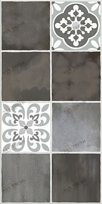 Плитка Glam Mocca Ornament 1 31,5х63 Azori sun-id-330534