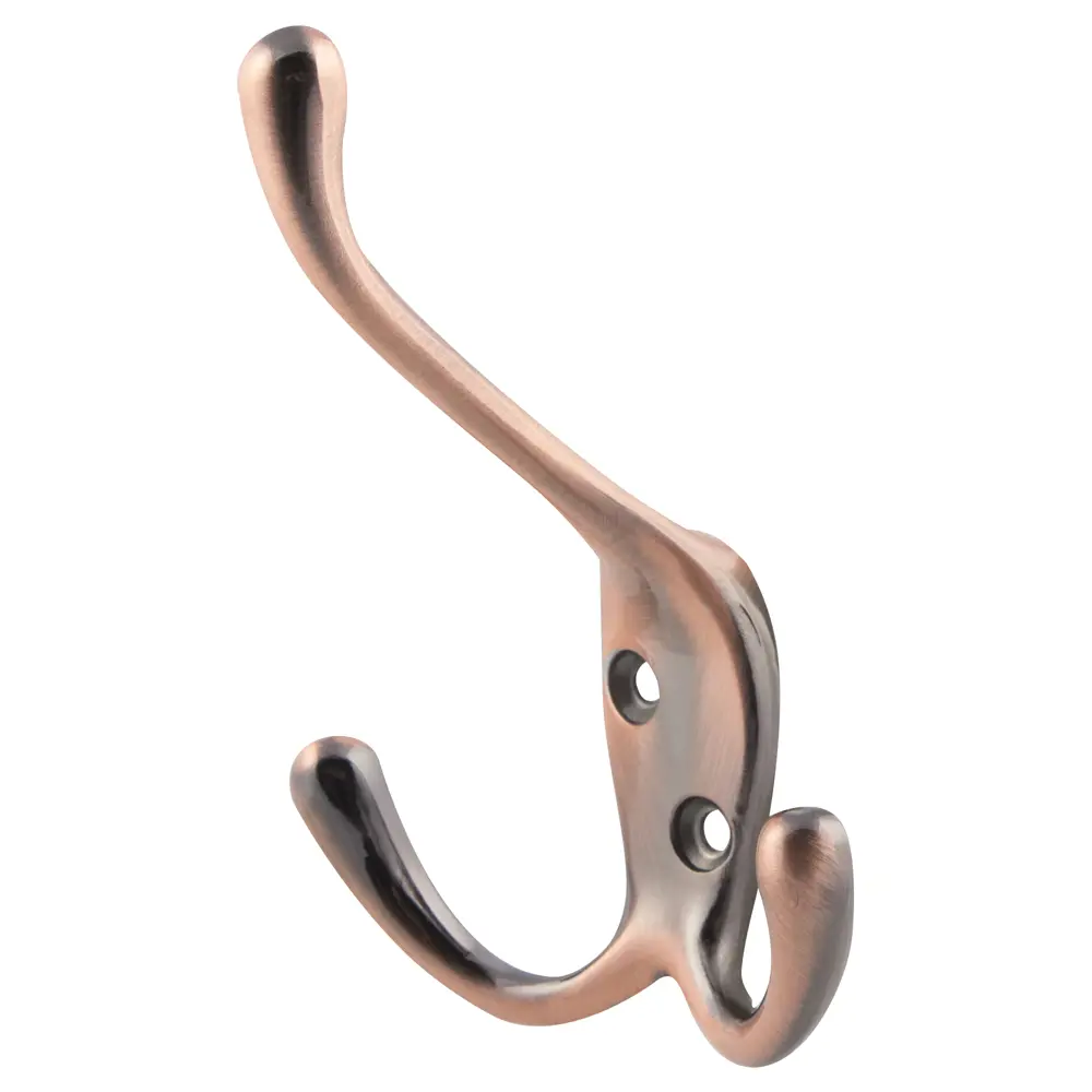 Крючок тройной, металл, цвет медный LAMPLANDIA STLM-2024679