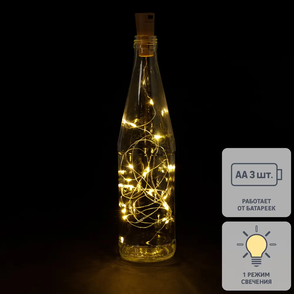 Santreyd Электрогирлянда-пробка Роса с эффектом капель росы 89338408 STLM-0957654