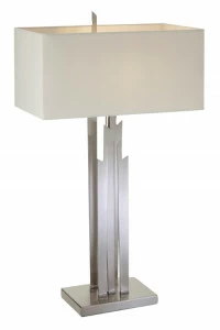 Настольная лампа Carrick brushed Lol от RVAstley Хром 50012 RVASTLEY ИНТЕРЬЕРНЫЕ 061951 Белый;хром