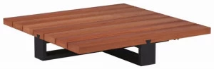 Royal Botania Низкий квадратный столик для сада из красного дерева Vigor lounge