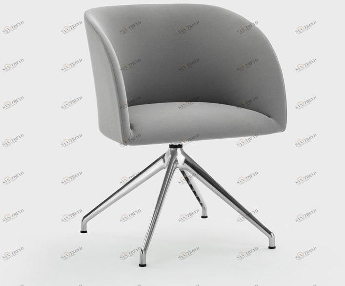 Viganò Стул на козелке из ткани с подлокотниками Milly sun-id-1505542