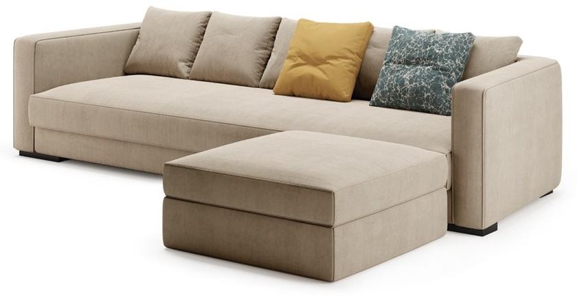 PRADDY 4-х местный льняной диван  Ml354  - Вид №1