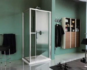 Samo Прямоугольная душевая кабина из закаленного стекла с распашной дверцей Classica