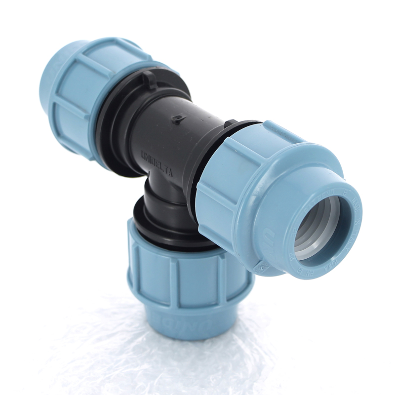 Тройник редукционный обжим для труб ПНД UNIDELTA 32x25x32 1013032025 - Вид №3