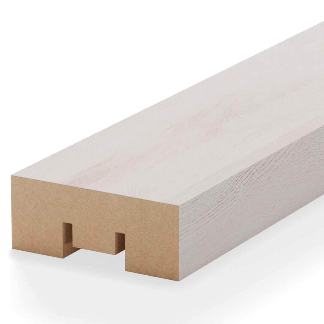 Интерьерная рейка МДФ Stella Бриона Light Ясень Айвори 16*40*2700 (уп.8шт.) STSR-811