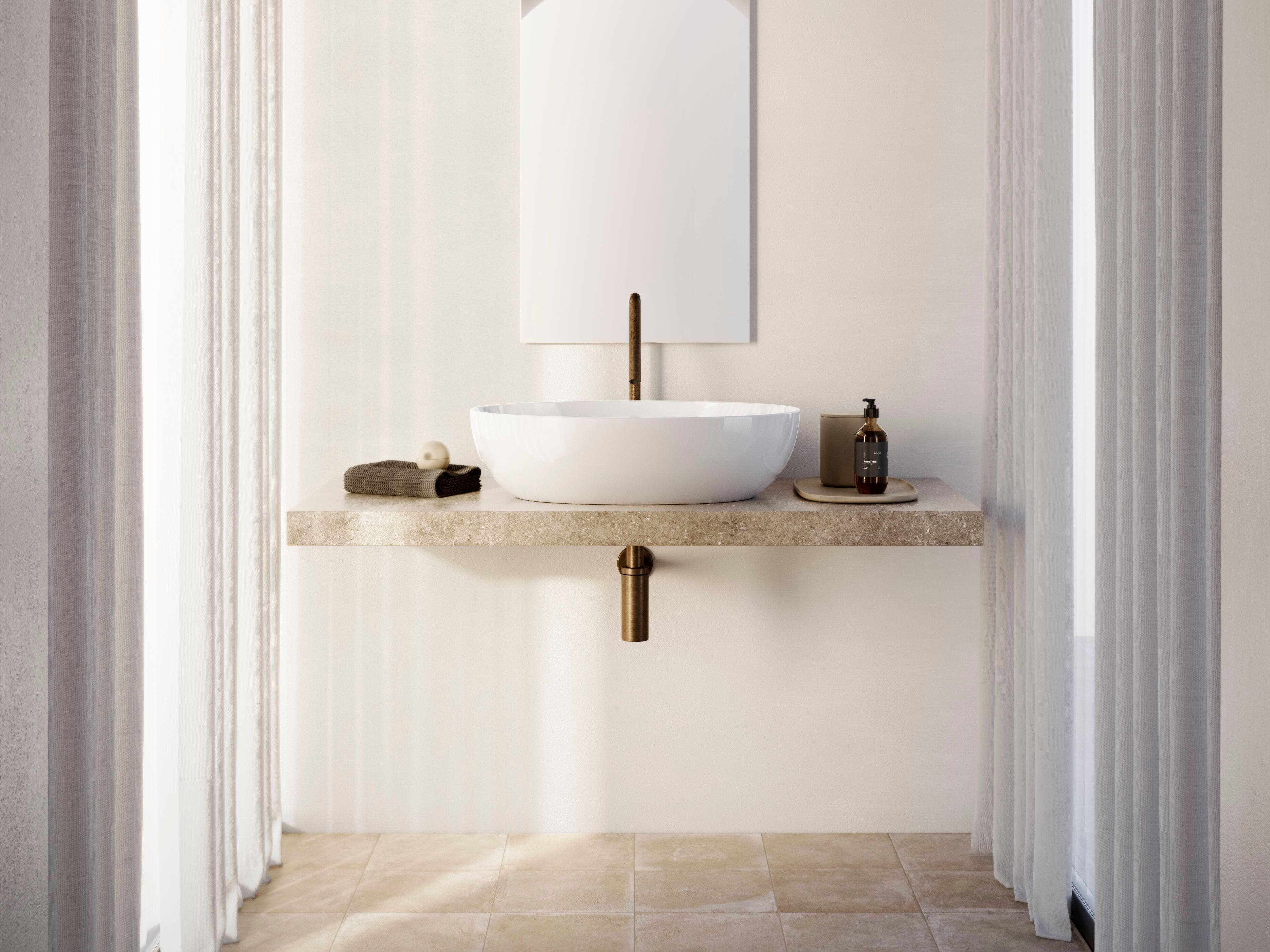 Овальный умывальник с одной столешницей CERAMICA CATALANO сфера ARCH-00112868 - Вид №1