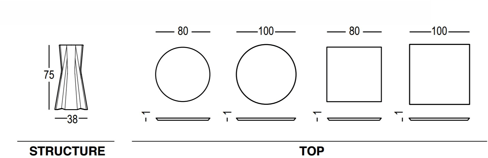 Plust Стол из полиэтилена Frozen sun-id-1386710 - Вид №70