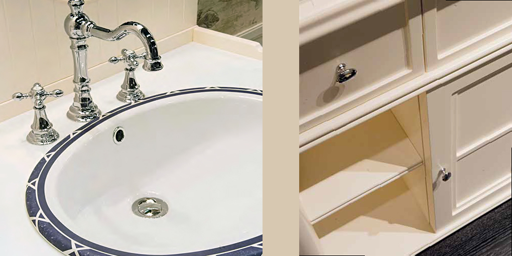 Комплект мебели для ванной комнаты Comp.n.11 Eurodesign Green & Roses Green Roses COMPN11 - Вид №2