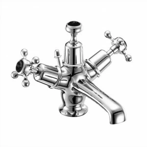 Смеситель для раковины на 1 отверстие с донным клапаном [CL4 BLA]  Burlington T12-QT BLA, T1 BLA