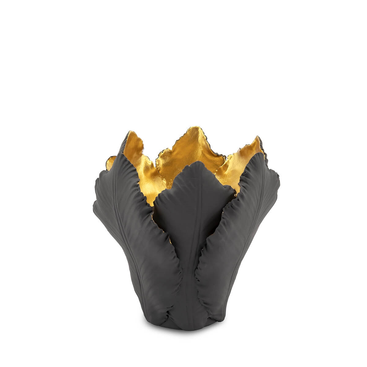 300049-GG ABHIKA ПОДСВЕЧНИК ТЮЛЬПАН GREY/GOLD 