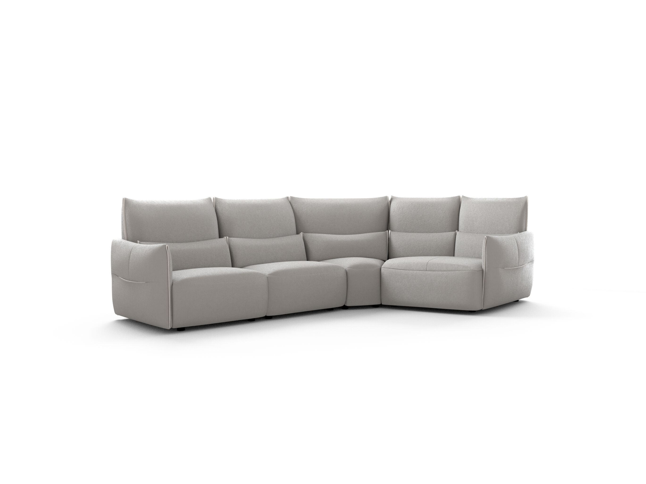 Угловой диван из ткани Natuzzi Italia Wellbe ARCH-00130642 - Вид №2