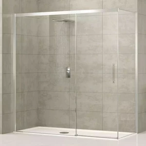 Душевой уголок 180x90 ROSE ROSSE PH+F Novellini ROSE ROSSE с серебристым профилем