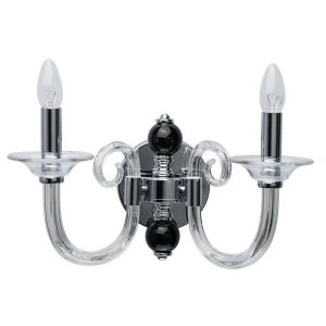 Бра настенное стеклянное хром MW-Light "Элла" 483024302 MW-LIGHT СВЕЧА 00-3931541 Хром