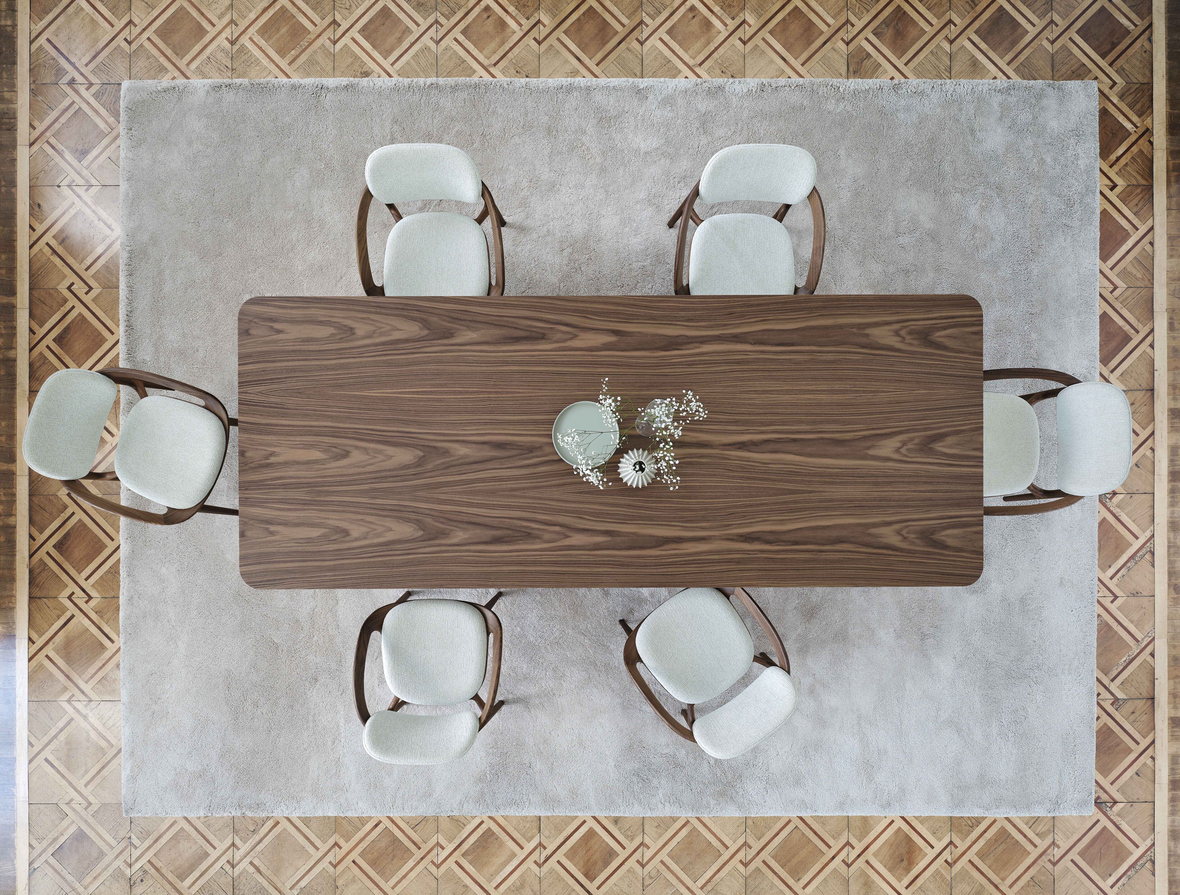 Прямоугольный обеденный стол из орехового дерева Porada Soul ARCH-00099219 - Вид №4