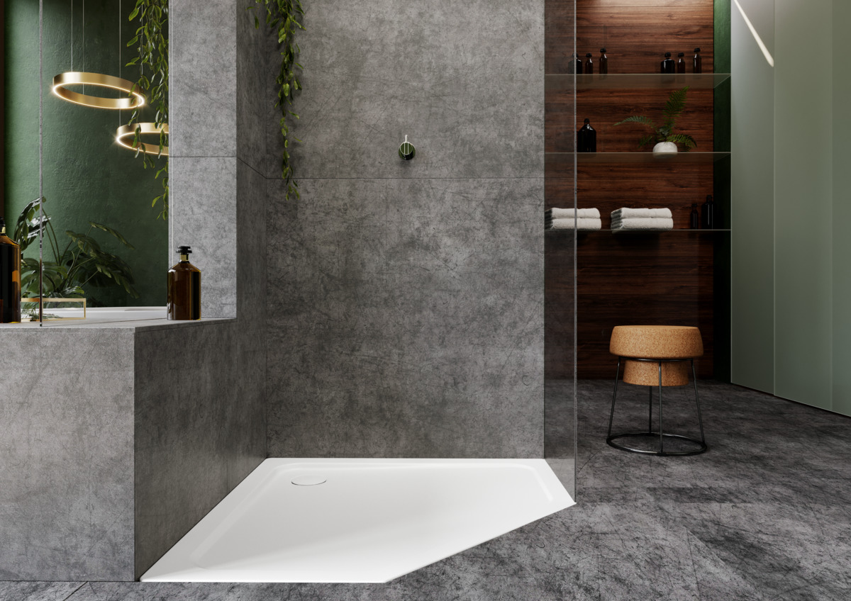 Душевой поддон KALDEWEI Сталь эмалированная 672-1 258 альпийский белый матовый 672-1258 - Вид №3