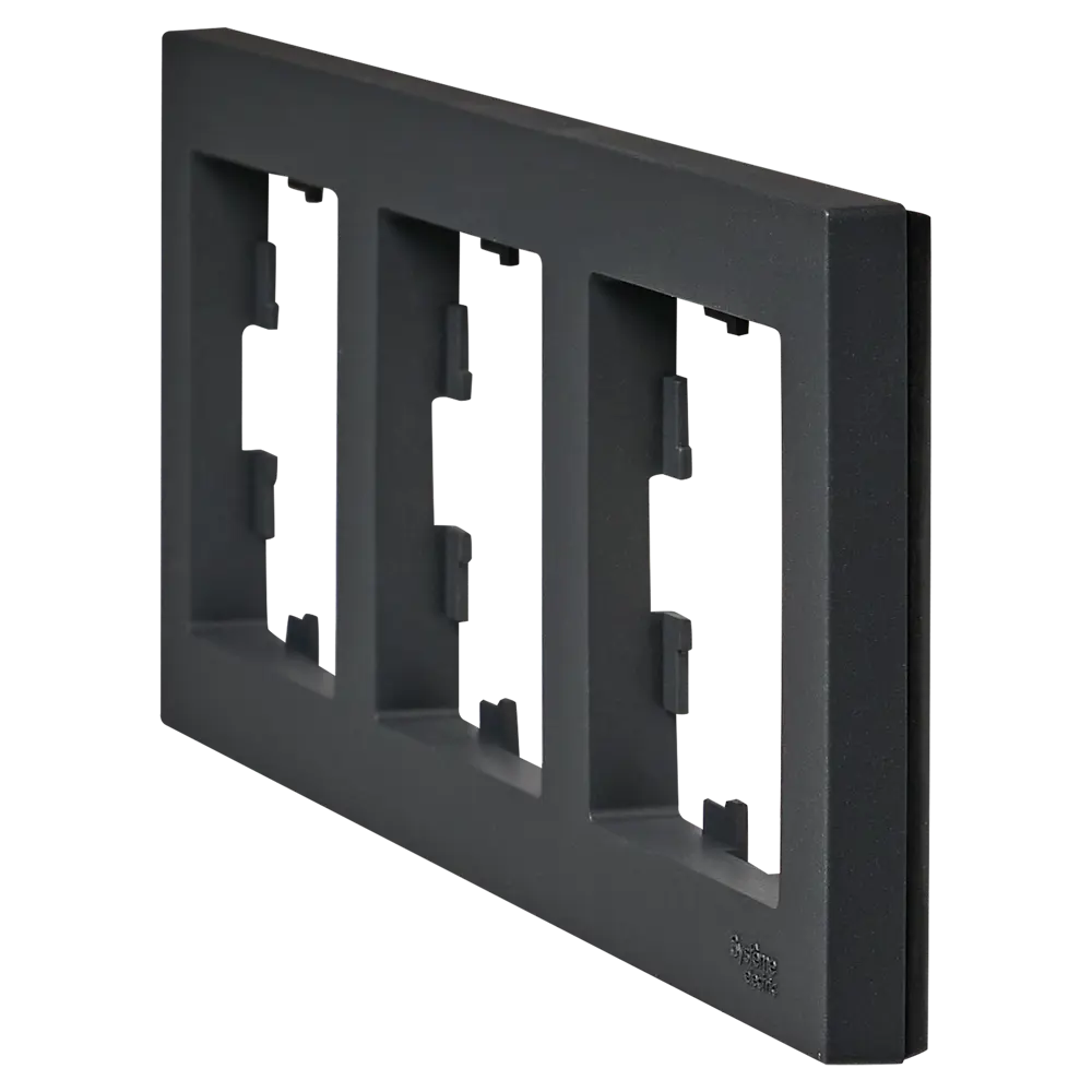 Рамка Systeme Electric AtlasDesign 3 поста цвет базальт STLM-2113056 - Вид №2