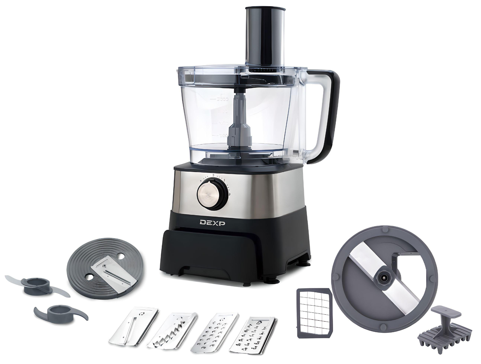 1286111 Кухонный комбайн DEXP FPC-800 черный STDN-0007319 - Вид №6