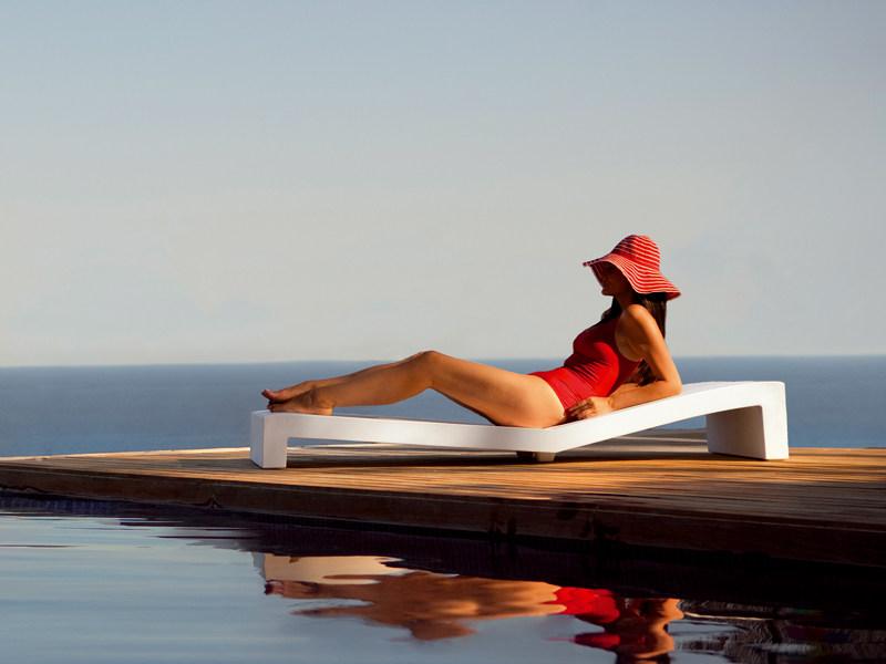 VONDOM Садовый шезлонг из смолы Jut sun-id-1473098 - Вид №5