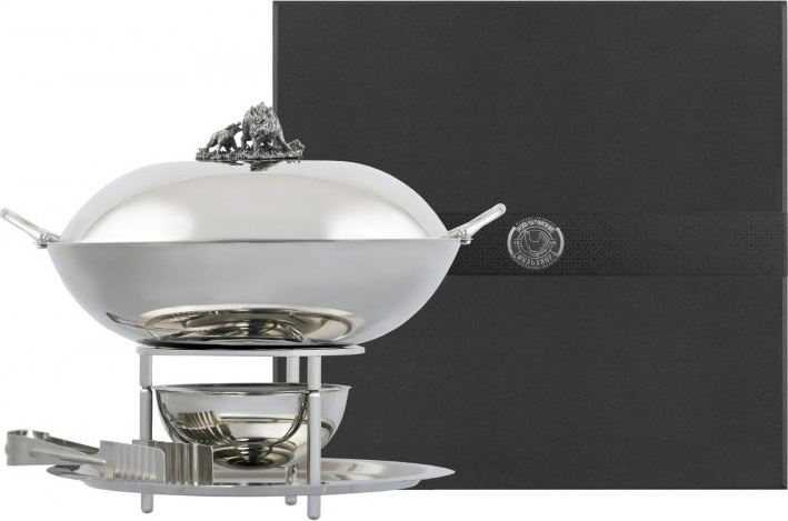 10640747 Аргента (Россия) Мармит никел. с лит. элементами "Секач"+футляр Латунь Латунь 