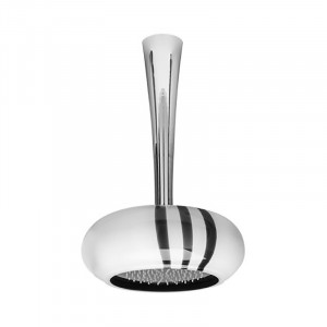 60960/88 СТЕКЛО МУРАНО / СТЕКЛО МУРАНО Ø 200 мм. лейка из настоящего муранского стекла белого цвета с 3 черными линиями. УСТАНАВЛИВАЕТСЯ ТОЛЬКО ВМЕСТЕ С НАШИМИ ПОТОЛОЧНЫМИ ДУШЕЯМИ ARM ART 60804. Bongio Wellness