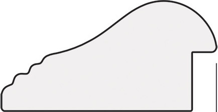 BY 7061 Зеркало в багетной раме - сосна 62 mm EVOFORM Octagon - Вид №4