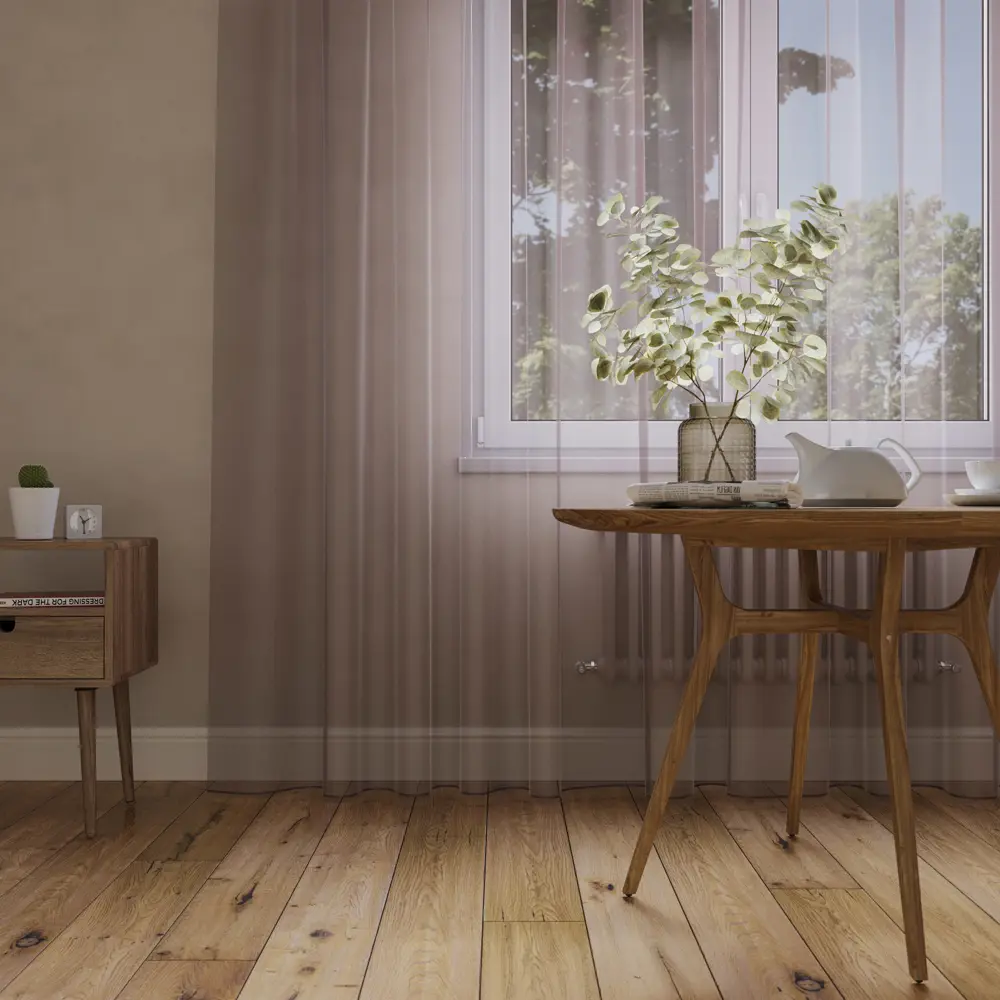 Тюль на ленте Baccarat 250x280 см цвет коричневый MIAMOZA STLM-2147607