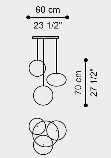 Подвесной светильник из дутого стекла ETRO Home Interiors Шагал ARCH-00151533 - Вид №3