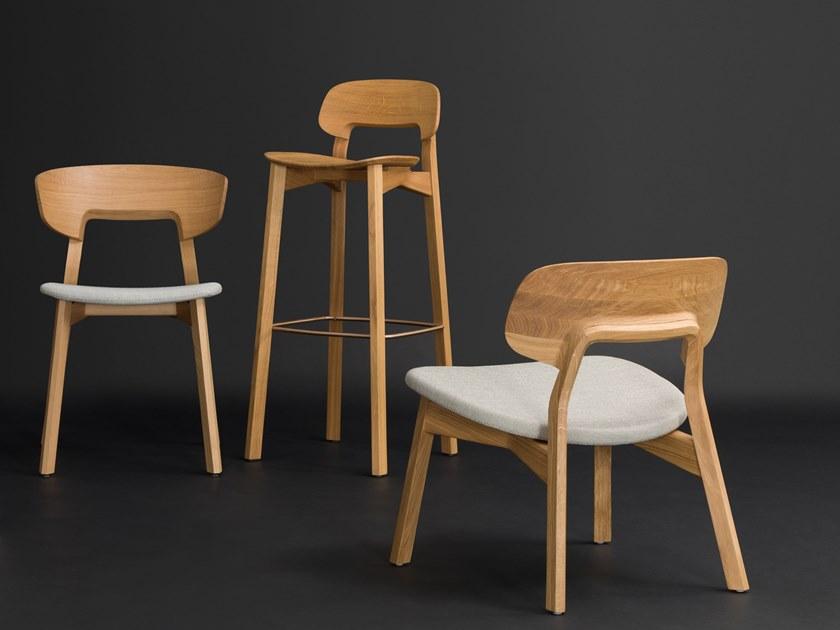 ZEITRAUM Барный стул из массива дерева с подставкой для ног Nonoto sun-id-1408063 - Вид №5