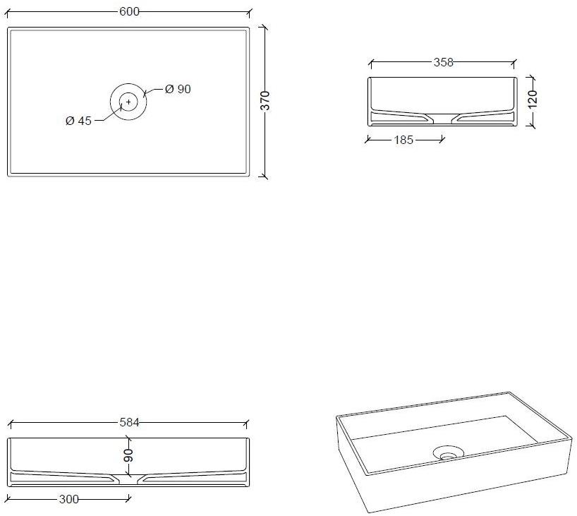 31130101,31110101,31240101 Накладная раковина на столешницу  овальная Alice Ceramica Hide - Вид №22