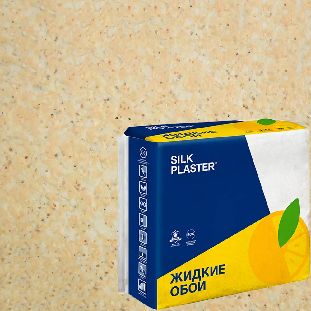 Жидкие обои Silk Plaster Absolute А303 0.83 кг цвет персиковый STLM-2038023