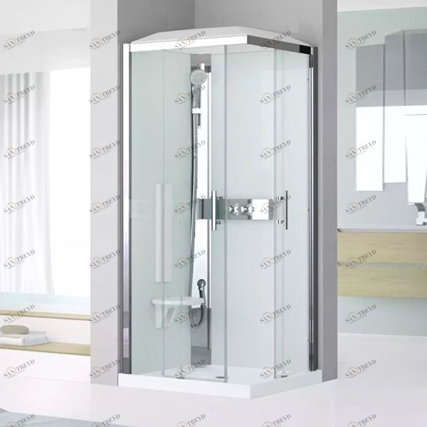 Душевая кабина 90x90 GLAX 3 A90 STANDARD Novellini GLAX 3 с высоким душевым поддоном и крышей GL3A99MT1K