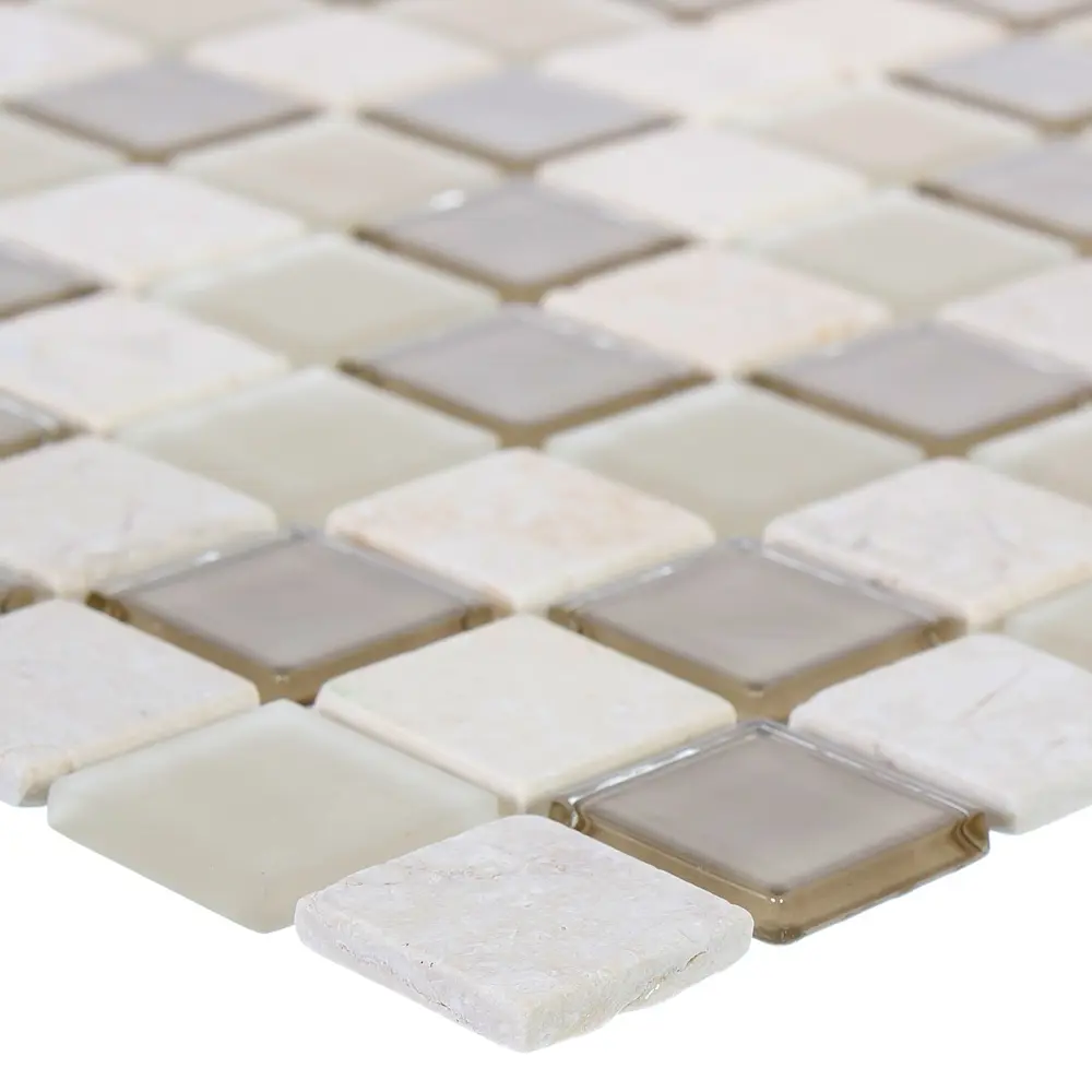 Мозаика Kreaforta из стекла и мрамора для ванной и кухни 30×30 см 89412211 STLM-1567994 - Вид №2