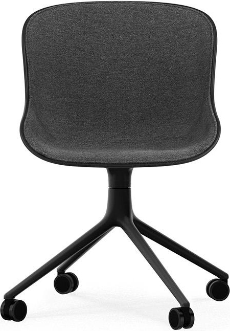 605299 Chair Swivel 4W Передняя обивка Черный Алюминий Черный / Основная линия Лен Normann Copenhagen Hyg  - Вид №1